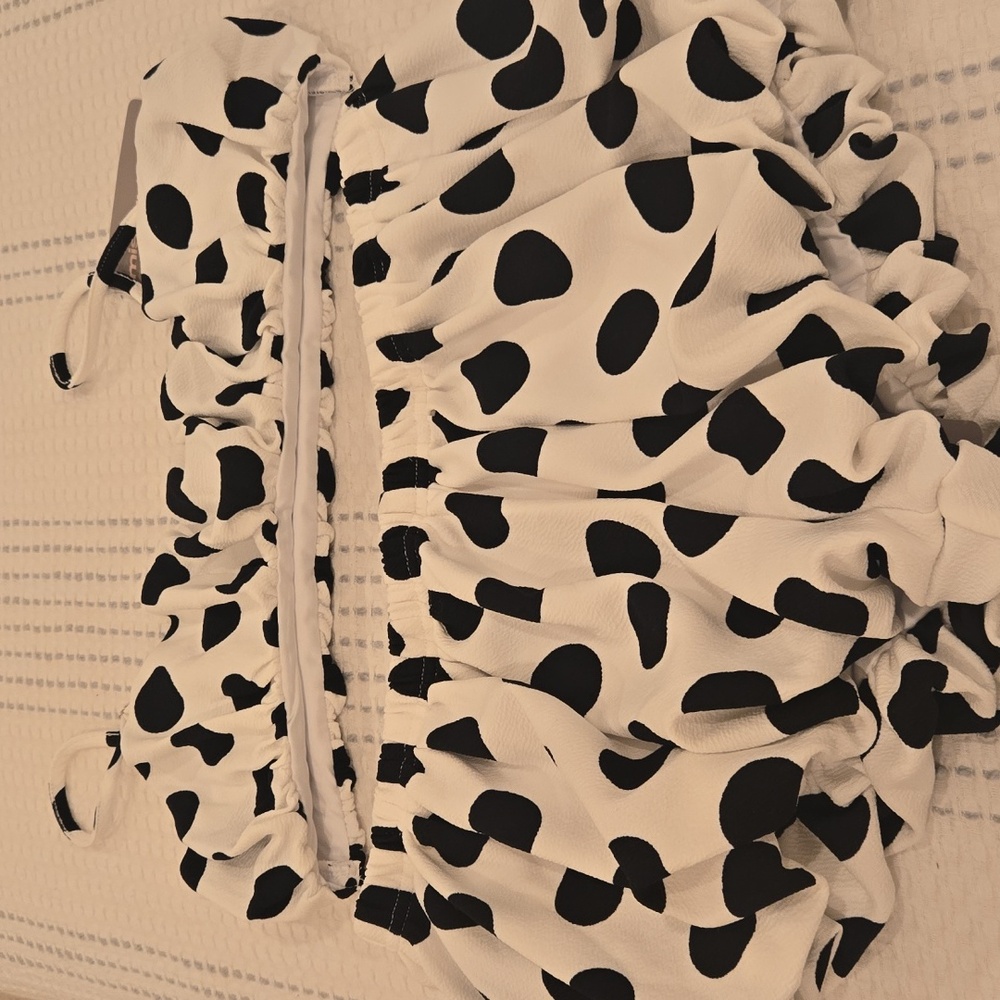 Missguided Black and White Polka Dot Bikini
